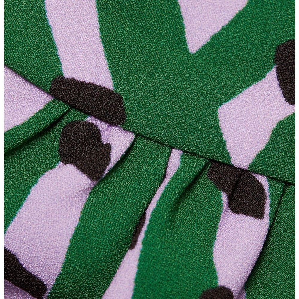 RHODE Lulani Printed Dress - woven geo purple - 10